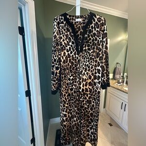 Charter Club Leopard Print Robe